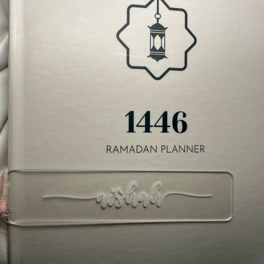 Personalized Engraved Acrylic Bookmark | Minimal