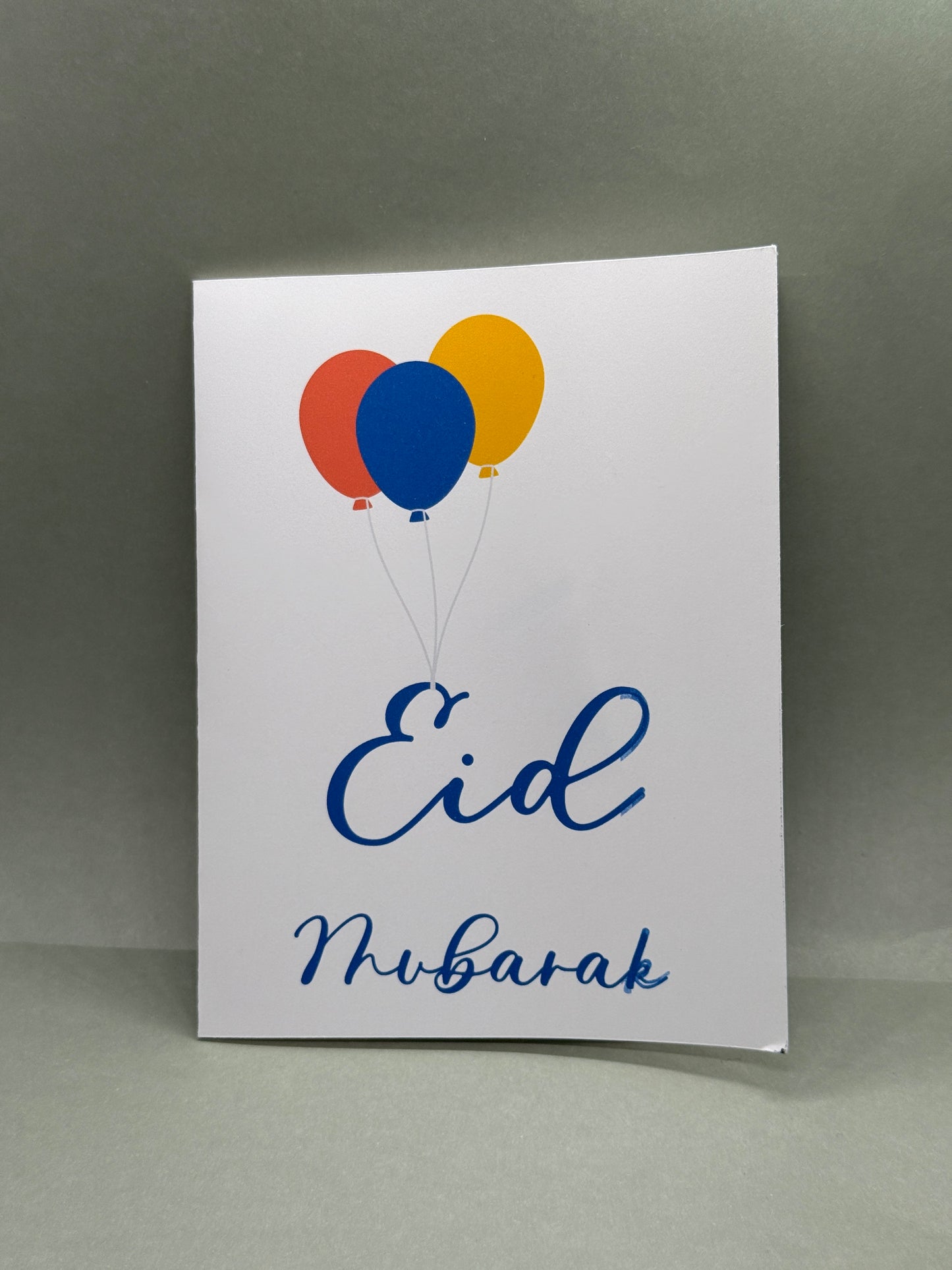 Eid Mubarak Greeting Card | Balloons