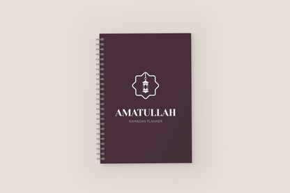 Personalized 2025 Ramadan Planner | Wire Binded