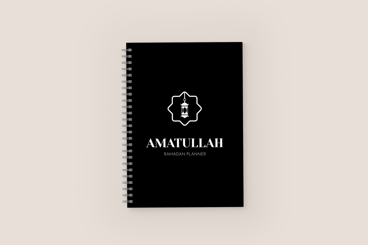 Personalized 2025 Ramadan Planner | Wire Binded