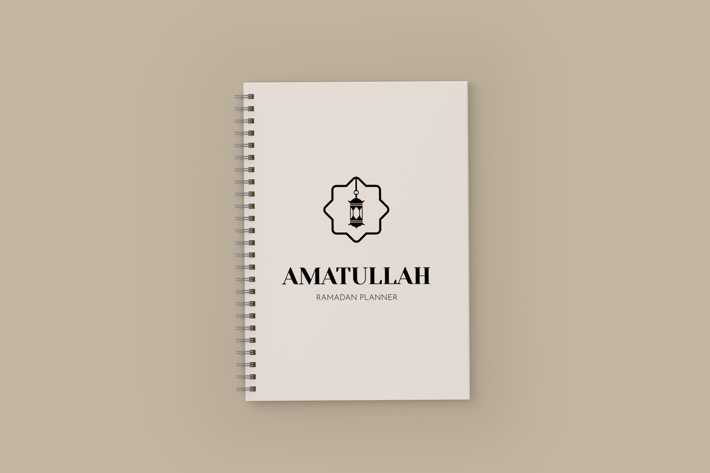 Personalized 2025 Ramadan Planner | Wire Binded